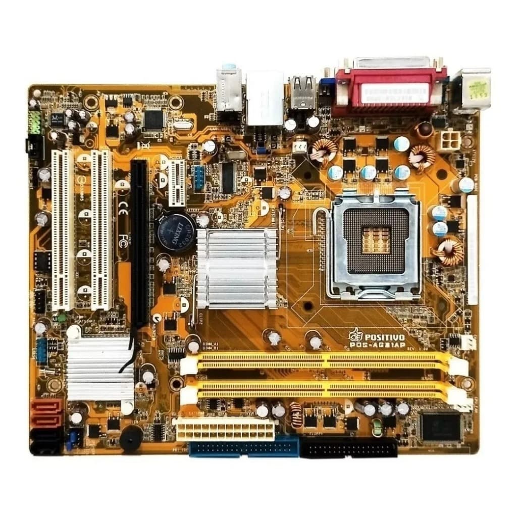 Placa Mãe Intel Lga 775 Positivo Pos-ag31ap C/ Espelho