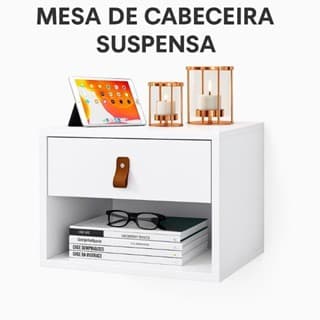 Mesa De Cabeceira Julia 1 Gaveta Suspensa -Varias Cores