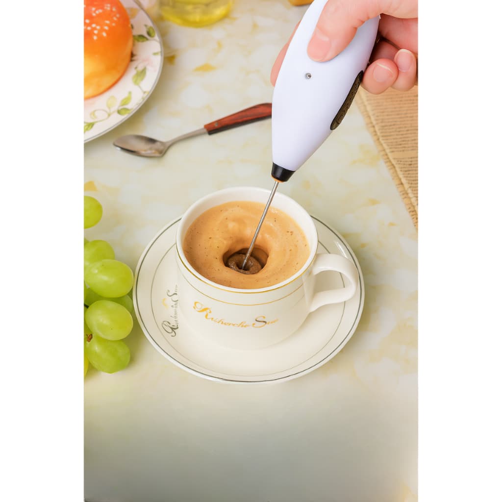 Mini Mixer Elétrico Portátil – Batedor de Leite, Café, Bebidas e Claras
