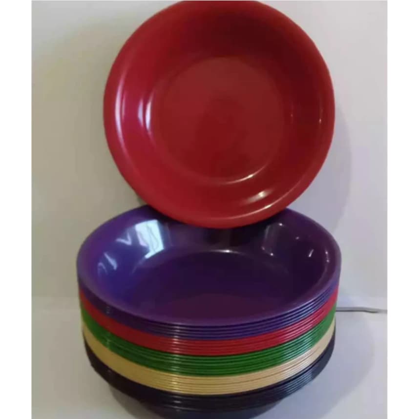 Prato Tigelas Fundo Bacia 1.200ml; Kit 5,8,10,12,16 ou 20 Bacias(Plástico)Escolar/Festas/Infantil