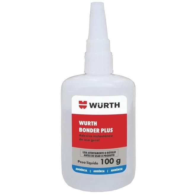 Adesivo Instantâneo 100g Bonder Plus Cola Forte e Secagem Rápida - Wurth