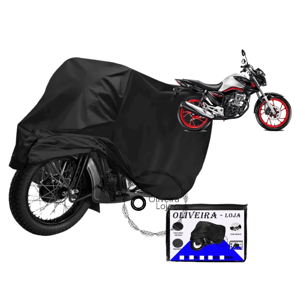 Capa para Cobrir Moto Honda CG Biz Pop NXR Bros PCX Impermeável Anti Risco Poeira Sol Chuva