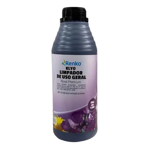 Limpadores de  Uso Geral Rosé Premium, Açaí com Guaraná e Cristal Renko 1Litro