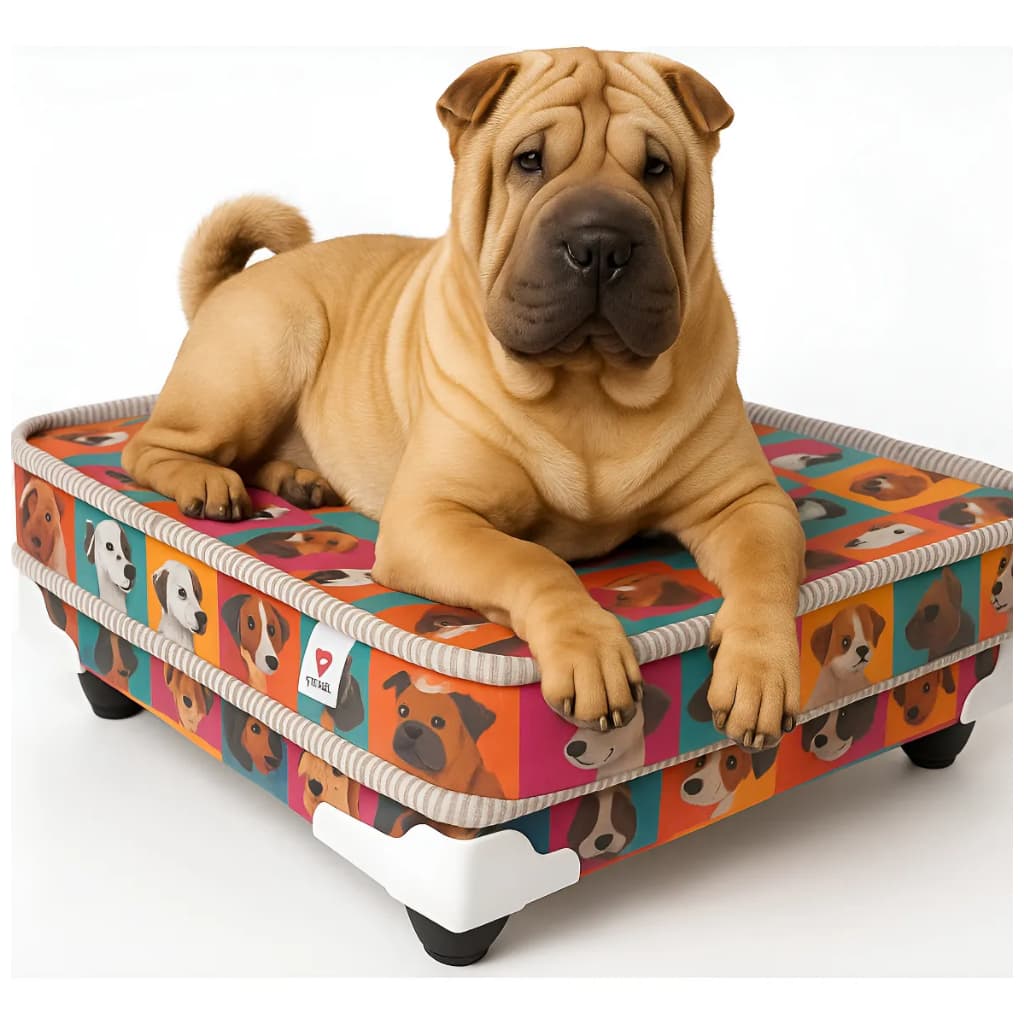Cama Box Pet Conjugada Para Cachorros E Gatos 45x58x27 Cm