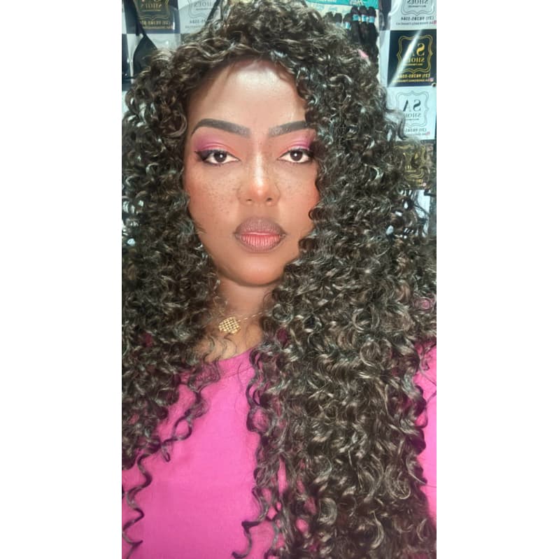LACE WIG FIBRA PROTEÍNA- 80 cm 300g