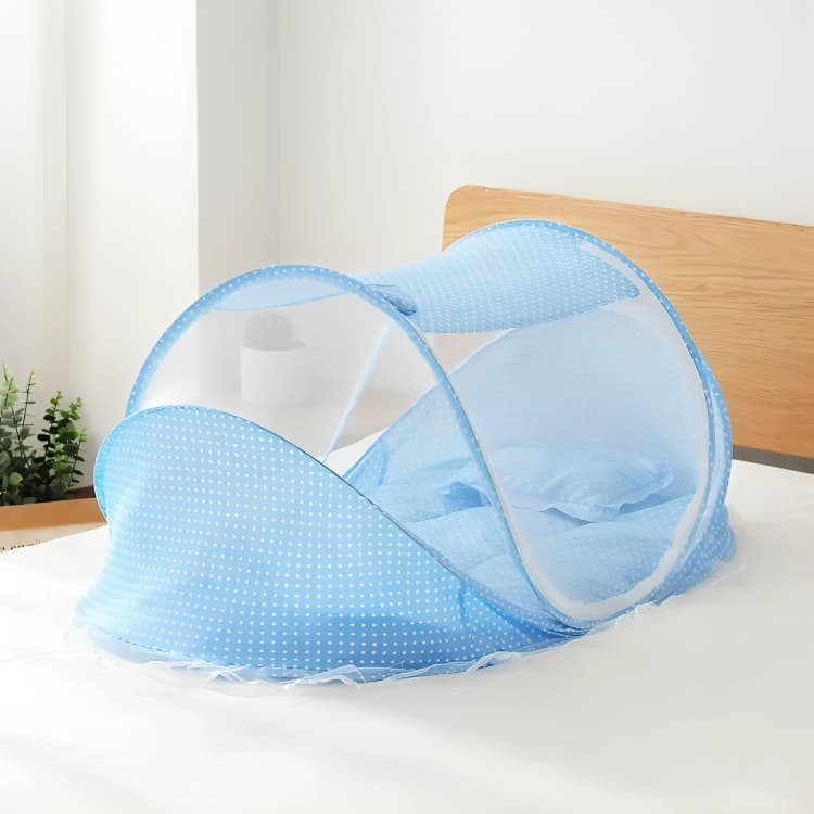 Mini Berço Portátil Infantil Confortável Mosqueteiro para Bebês Berço Portátil Dobrável Fácil de Transportar Cama Bebês