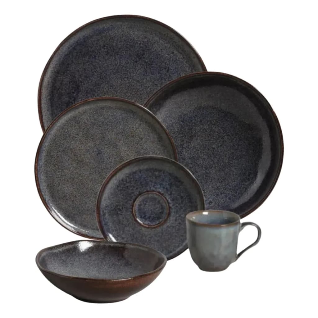 Jogo De Jantar Bio Stoneware Titanium 36 Peças Porto Brasil