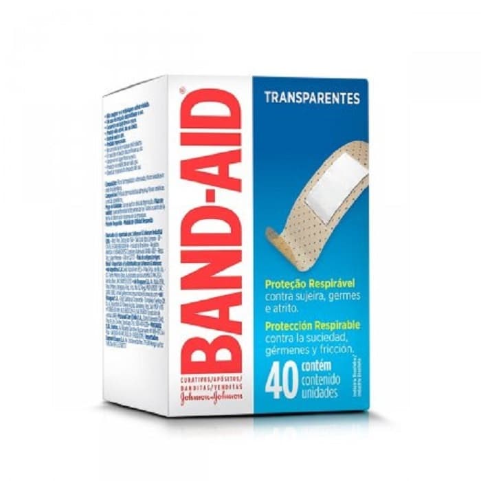 Band-aid Curativos Transparente 40 Unid. Original Lacrado