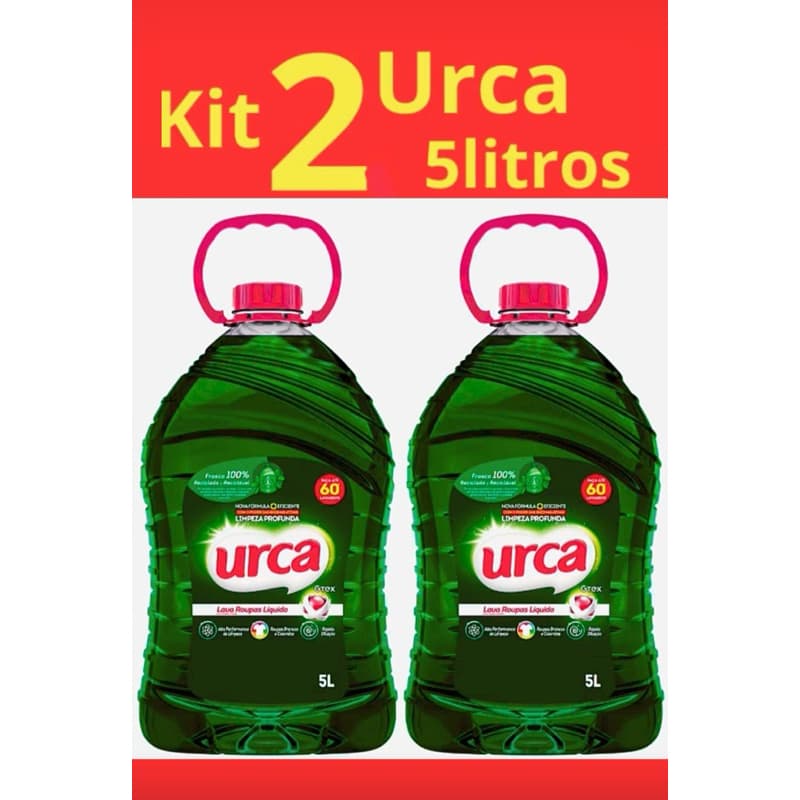 Kit 2 Lava Roupas Liquido Urca 5L