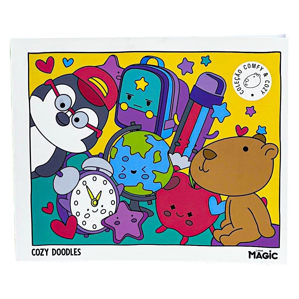 Livro De Colorir Relaxante Coleção Comfy & Cozy