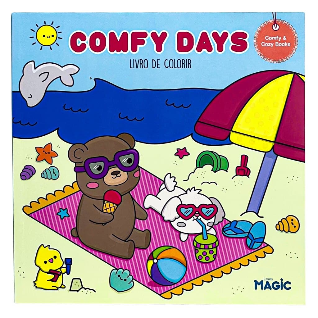 Livro De Colorir Relaxante Comfy & Cozy