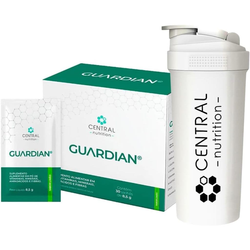 Guardian Limão - 30 sachês de 8,5g - Central Nutrition + Coqueteleira Exclusiva