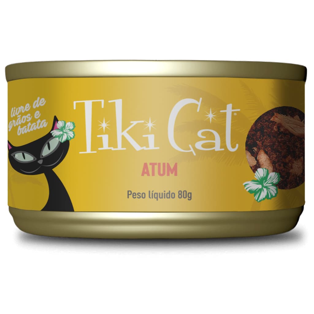 TIKI CAT GRILL ATUM 80G – Nutrição Natural e Premium para Gatos Exigentes