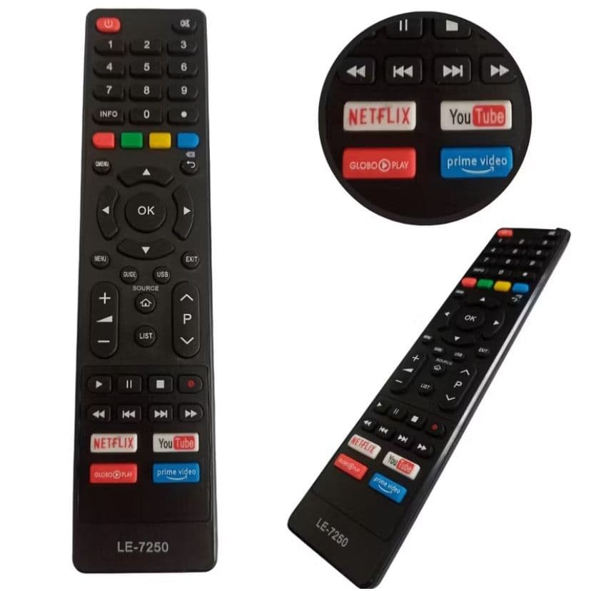Controles Remoto compativel Smart TV Philco LE-7250