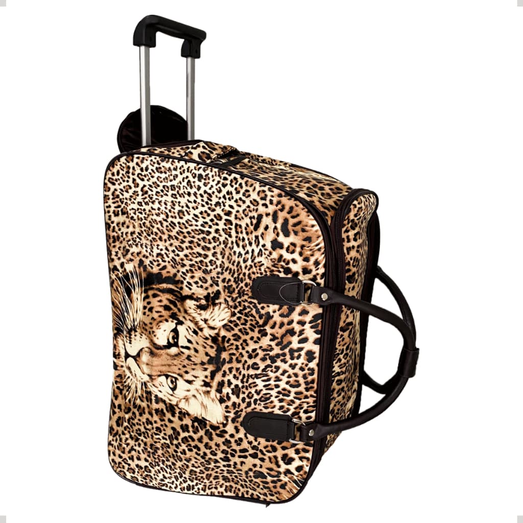 Mala de Viagem Grande On莽a com Rodinhas Espa莽osa Resistente Imperme谩vel 65L At茅 14kg de Roupa