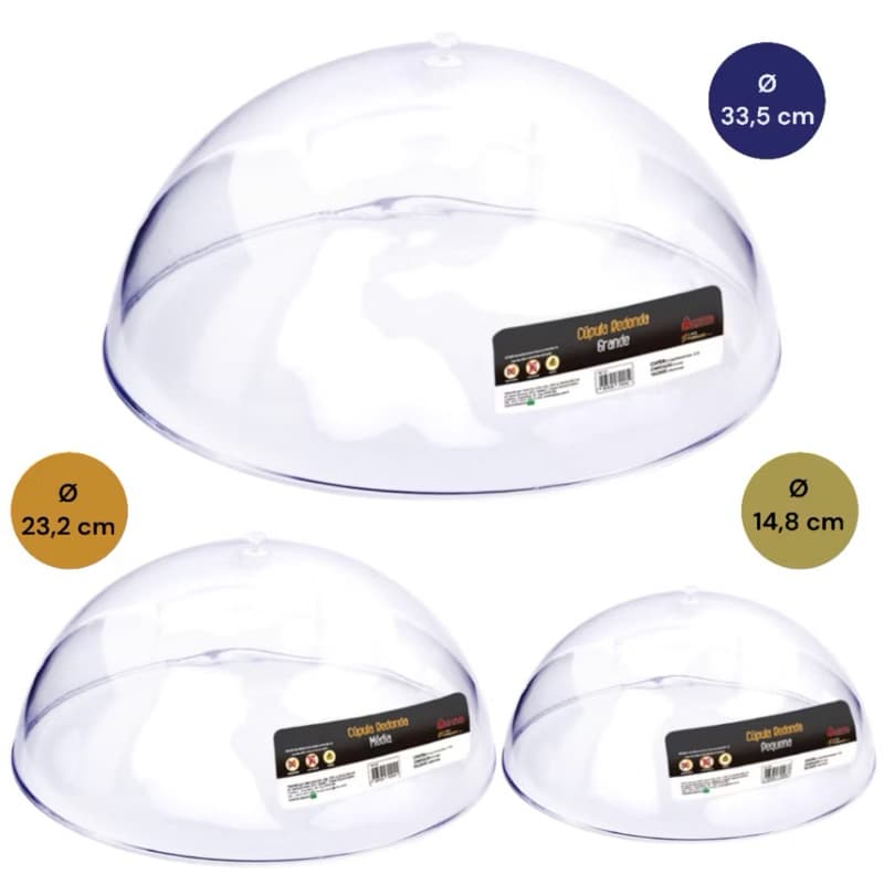 KIT 10 Cúpulas P + 10 Cúpulas M + 10 Cúpulas G