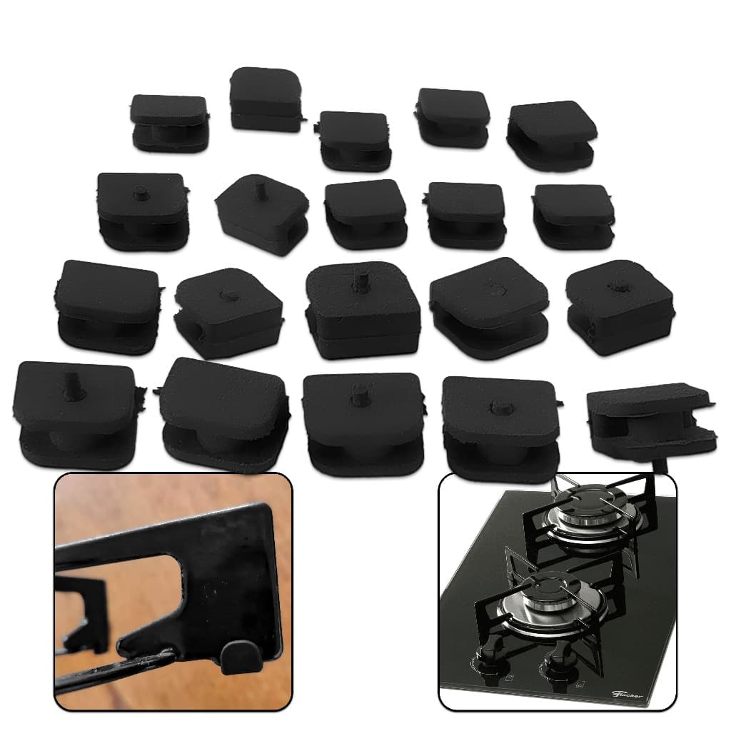 Borrachas Apoio originais para Trempe Grade do Cooktop Fogão Fischer