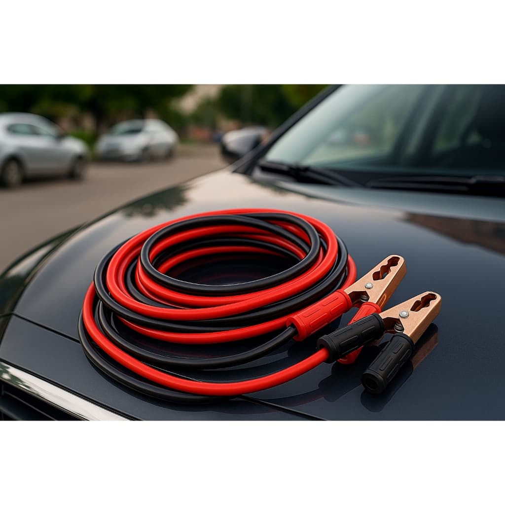 🔋 Kit 2 Cabos de Chupeta 300AMP 2,5m 🚗 Cabo Para Recarga de Bateria Automotiva Emergência ⚡