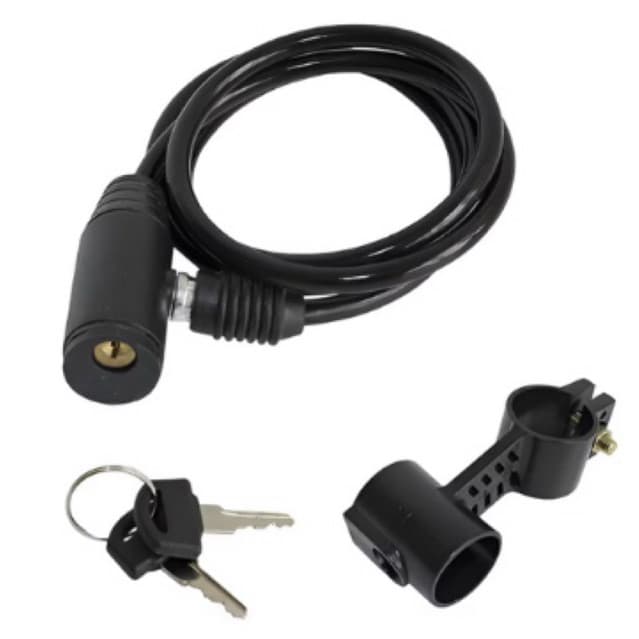 Corrente de Segurança Bike Cadeado com Chave Antifurto Aço Reforçado Cabo 12mm Para Mot e bike
