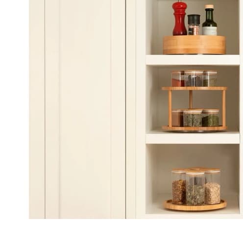 Organizador Giratório Alto Keep em Bambu Cozinha - Ou