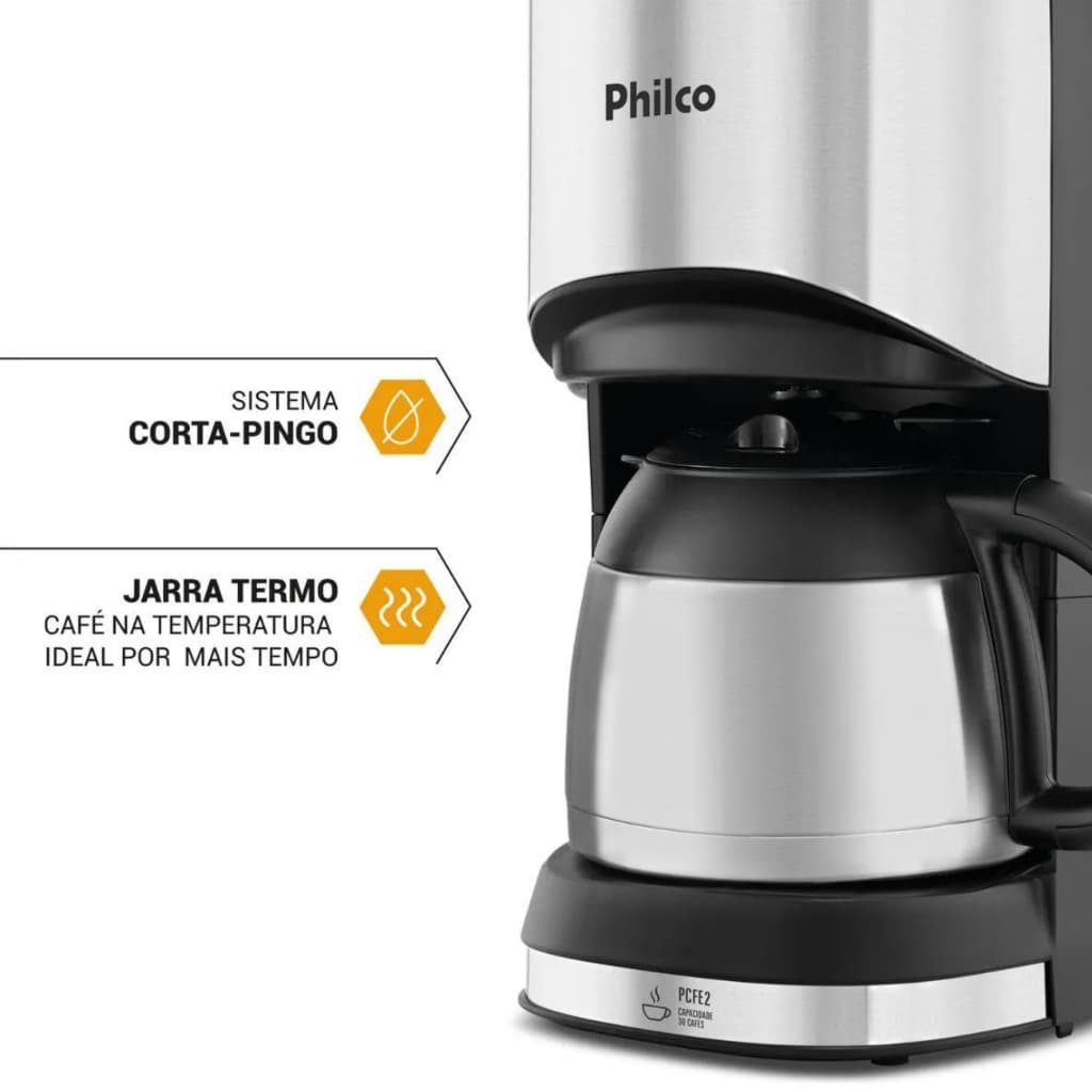 Cafeteira Philco 30 Cafezinhos 1L 700W PCFE02 110V