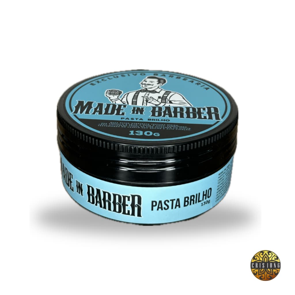 Kit C/2 Cera Capilar Modeladora Efeito Brilho/Molhado Fixação Forte Made in Barber - 70g / 130g