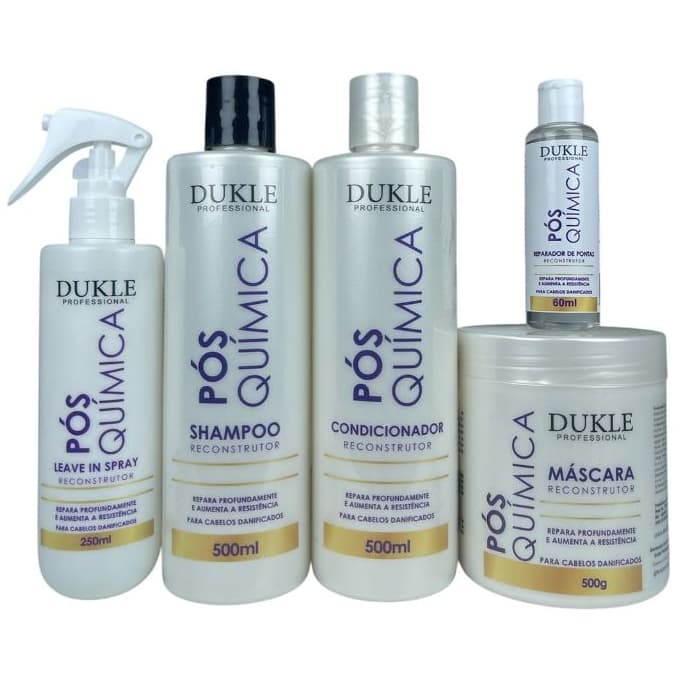 Kit Pós Química Reconstrutor 5 Passos Dukle Professional