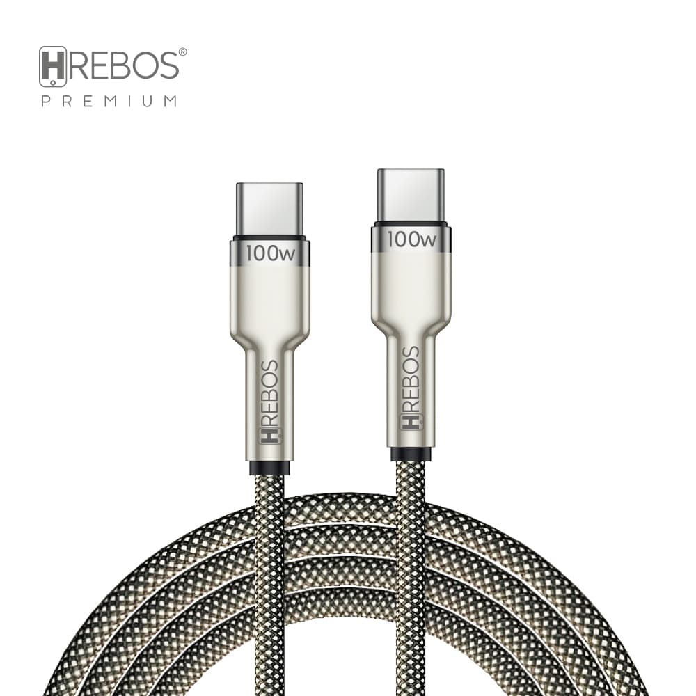 Carregador Dual Type C Metal Premium 100W/2M CB-382C