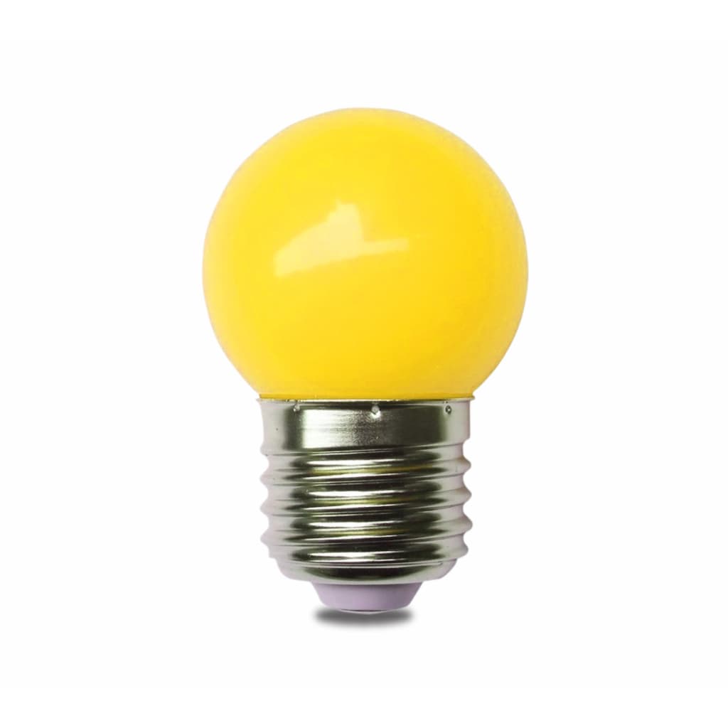 Lâmpada G45 LED 1W AMARELO 220V E27
