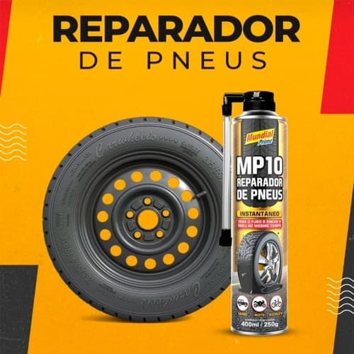 Reparador De Pneus 400ml Mp10 Mundial Prime