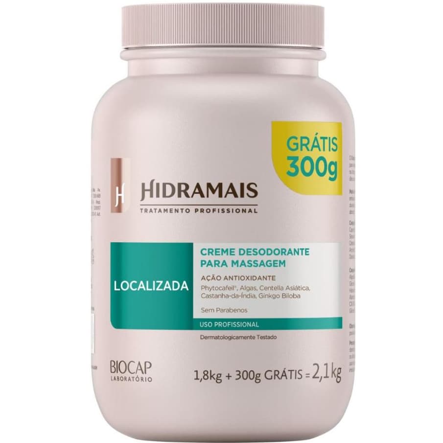 Creme Para Massagem Localizada 2,1kg Hidramais
