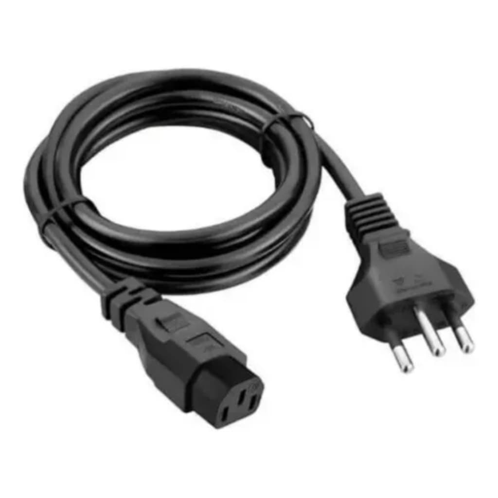 Cabo De Força Tripolar Para Computador Pc Monitor Impressora