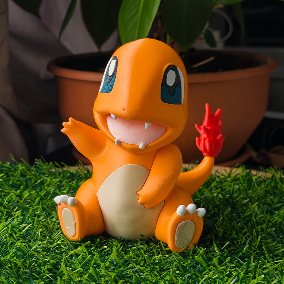Charmander Pokemon Boneco Decoração Grande Presente Divertido Fofo