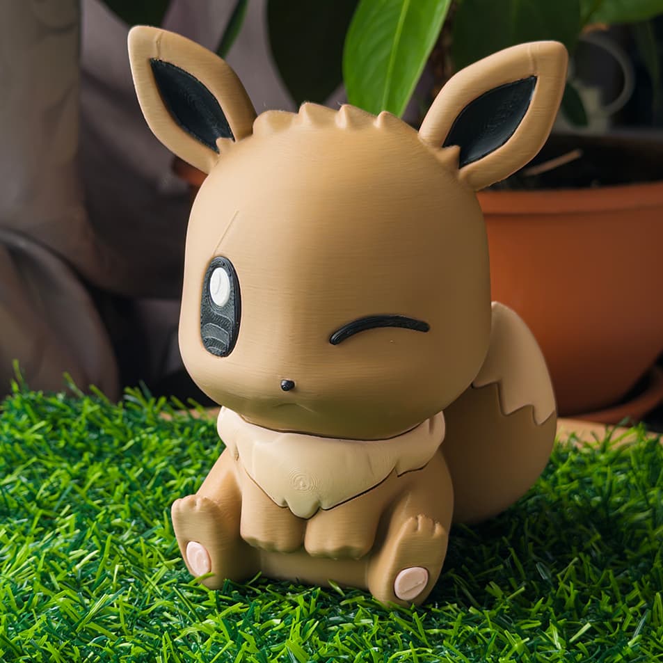 Eevee Pokemon Boneco Decoração Grande Presente Divertido Fofo
