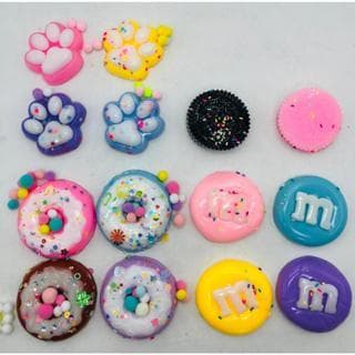 Brinquedos Sensoriais De Aperto De Pata De Gato Mochi Squishy Toys , Kawaii -SQUISHCY GRANDE  Com Bola De Pêlo De Alívio