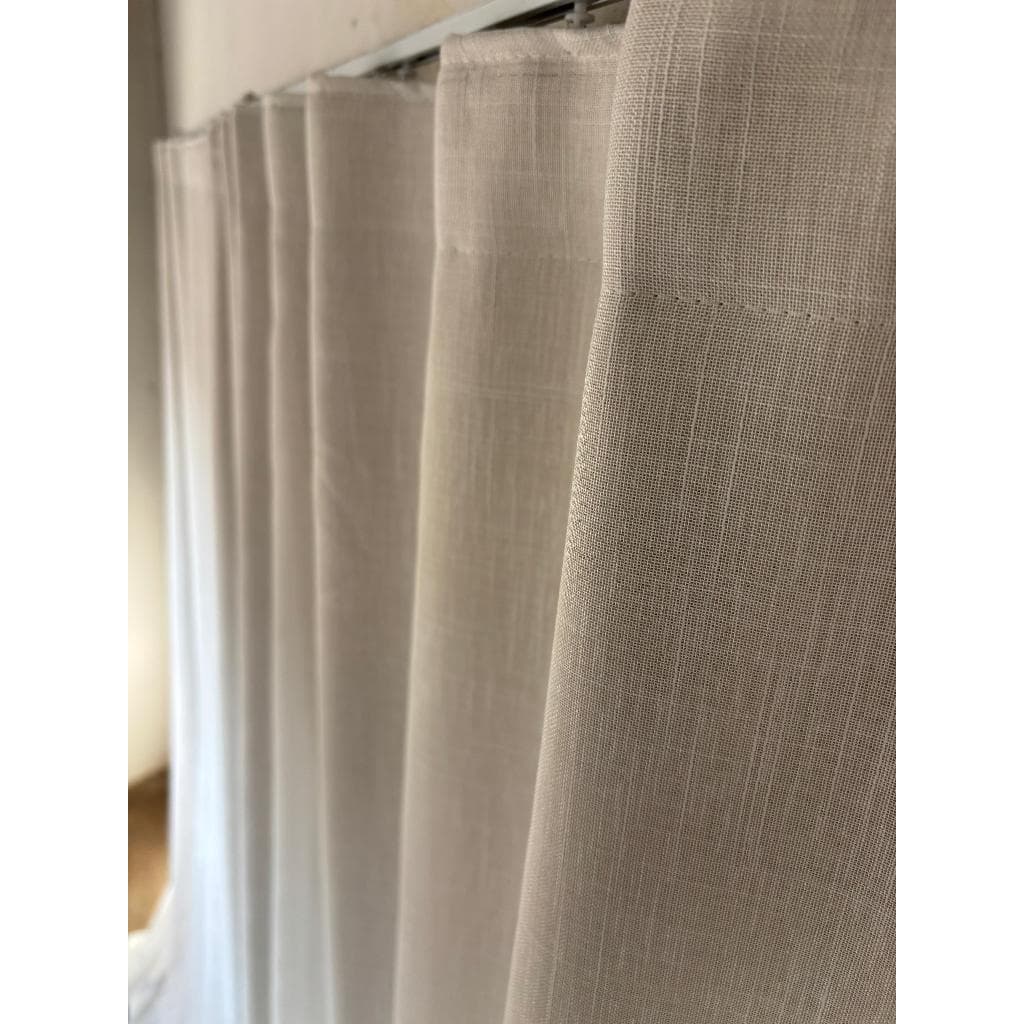 Cortina Trilho Suíço Voil De Linho Forro Blackout 6,00x2,30