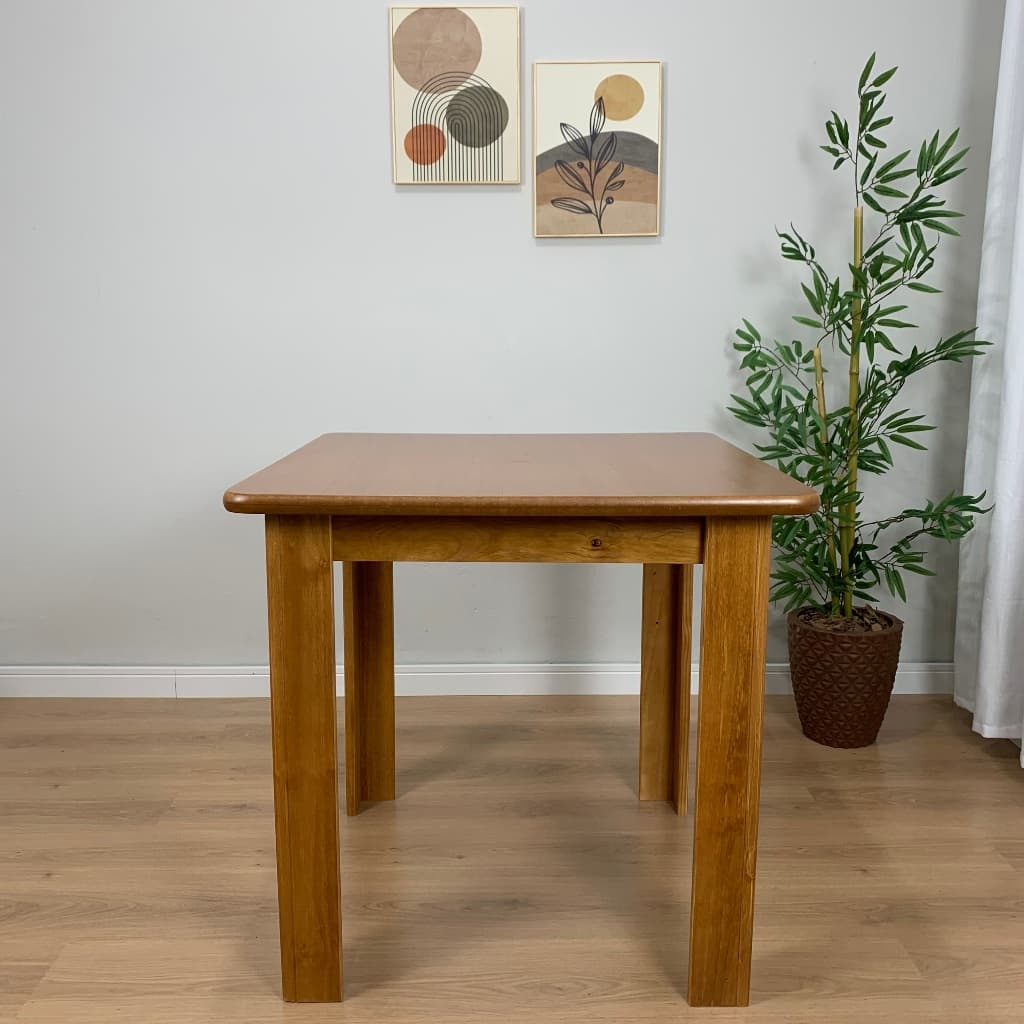 Mesa De Jantar Madeira Maciça Quadrada 80x80 Cm Para Cozinha