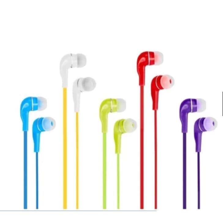 KIT FONE DE OUVIDO COM FIO COLORIDO STEREO HEADFONE