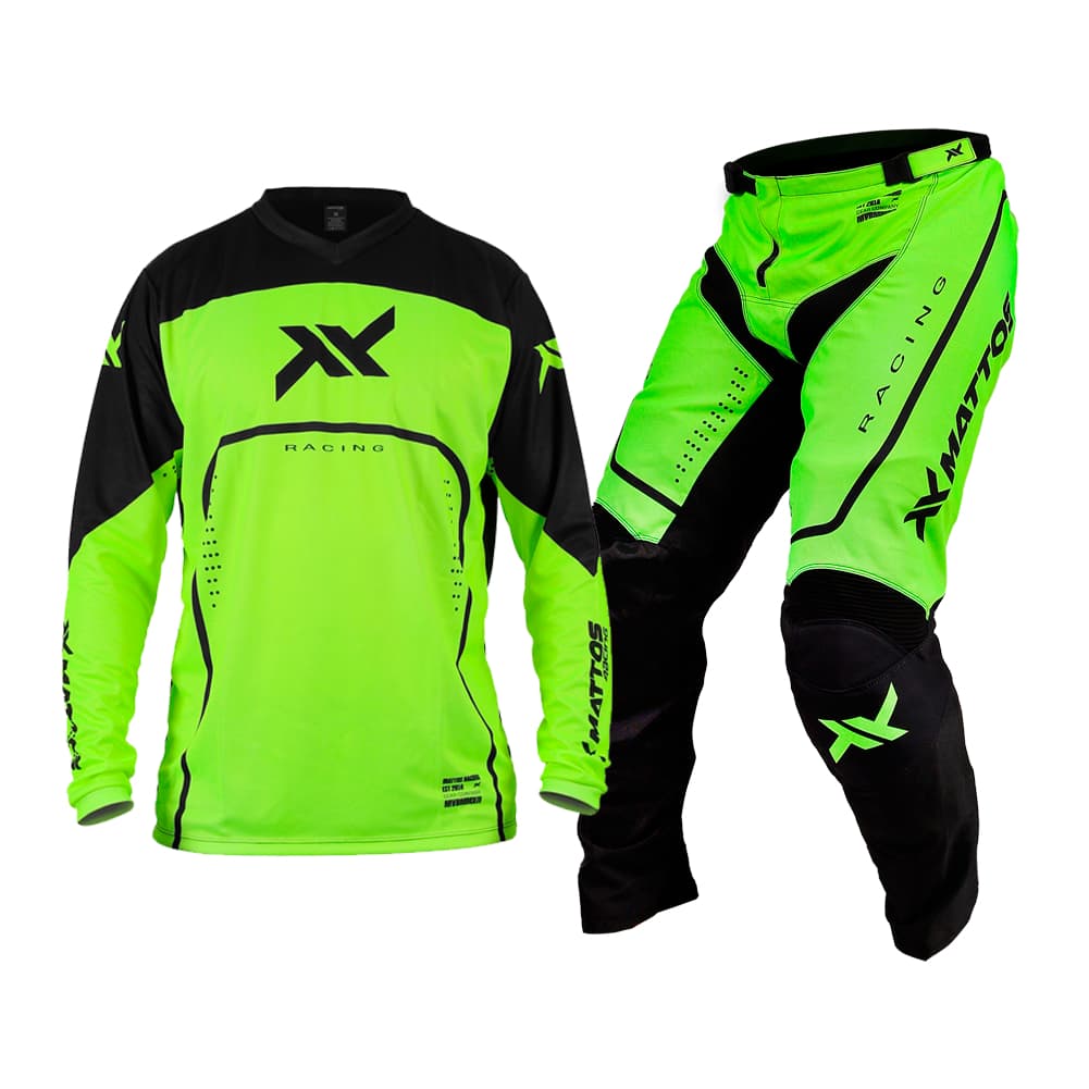 Calça + Camisa Infantil Mattos Racing Sax Flour