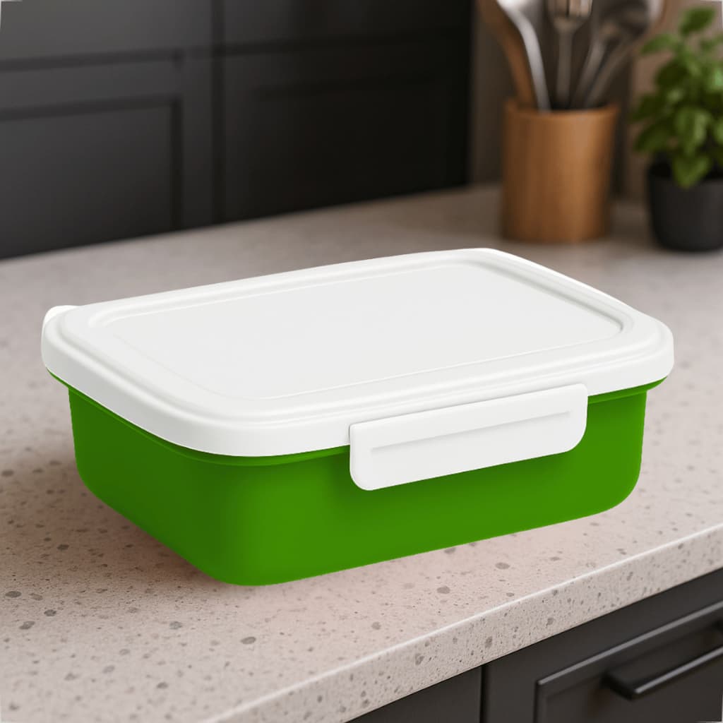 Pote Plástico 500ML com Trava Hermética Para Marmita Fitness Dieta Microondas e Geladeiras