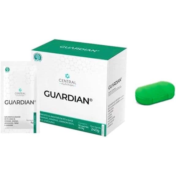 Guardian - 30 saches -Limão - Central Nutrition + Porta Cápsulas
