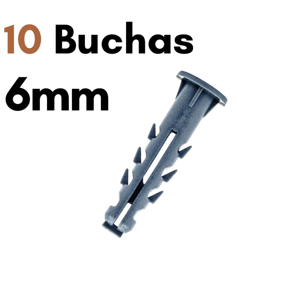 Kit 10 Buchas 6mm com Anel