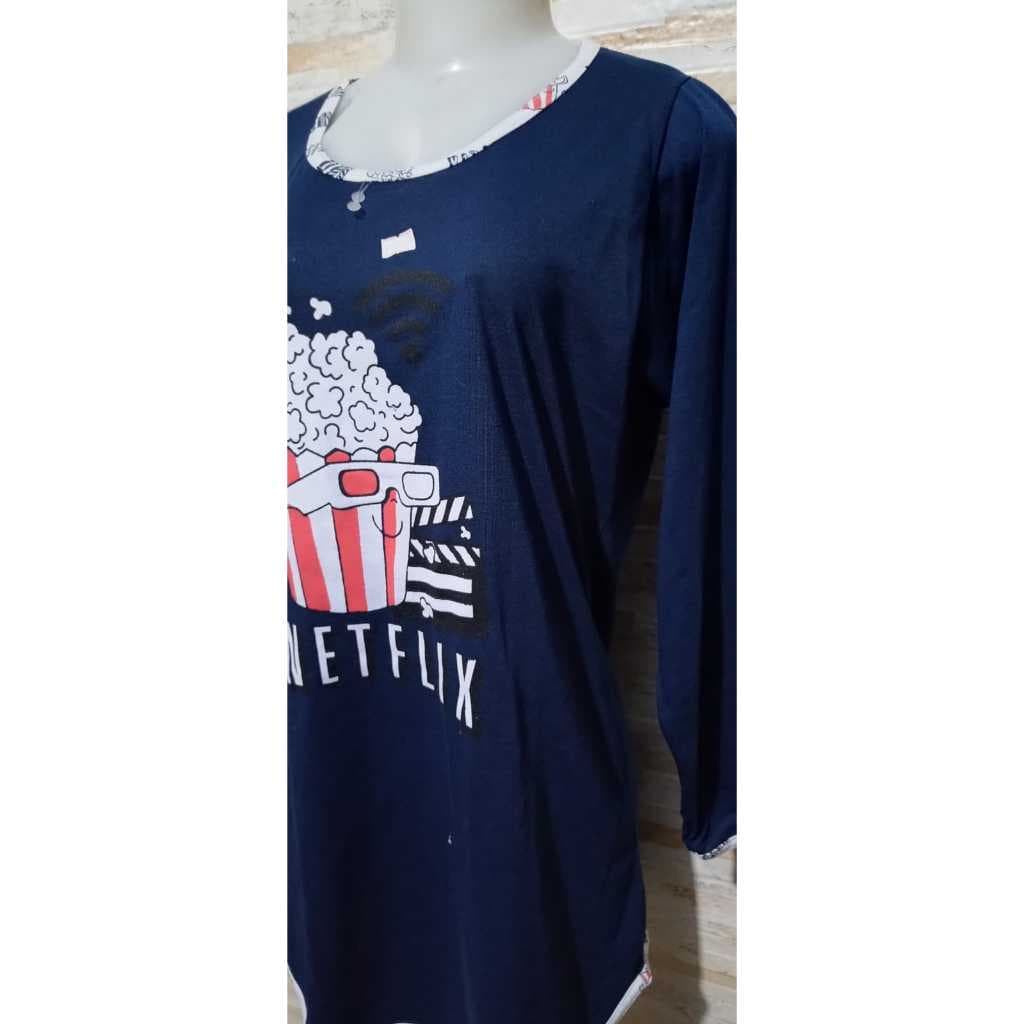 Camisola manga longa adulto-manga longa-malha-camisola curta
