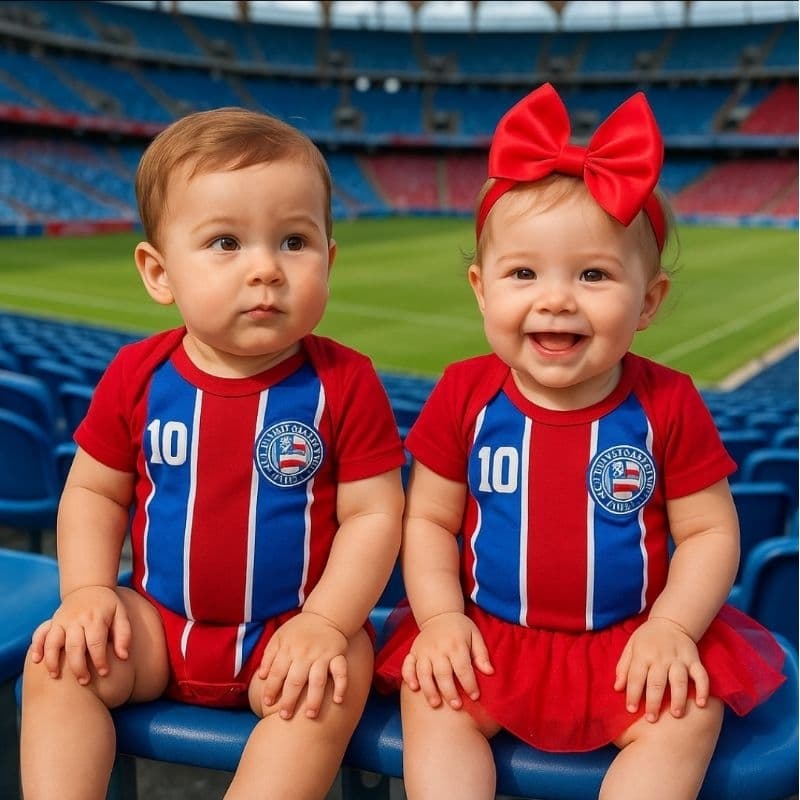 Body Bebê Bahia Fantasia Mesversário Ensaio Fotográfico Promoção Bory Do Time Bahia