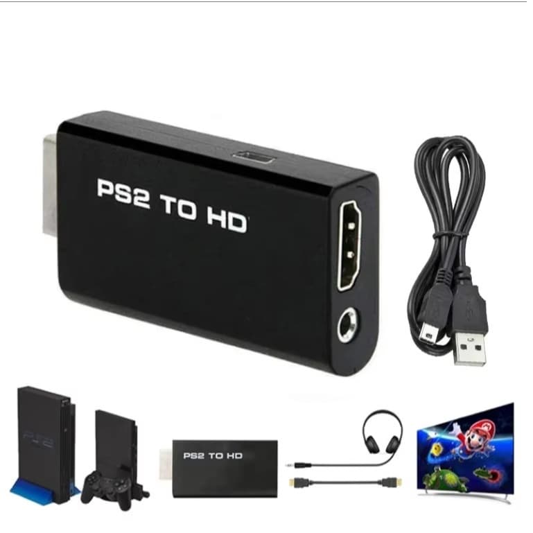 Conversor HDMI Ps2 Ps3 Audio Vídeo Av Para Tv Monitor