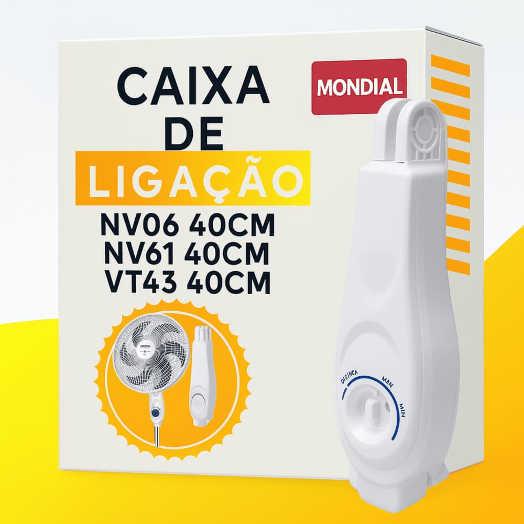 Corpo Coluna Ventilador Mondial Branco  V-06 Nv-06 Nv-06-6-p Original