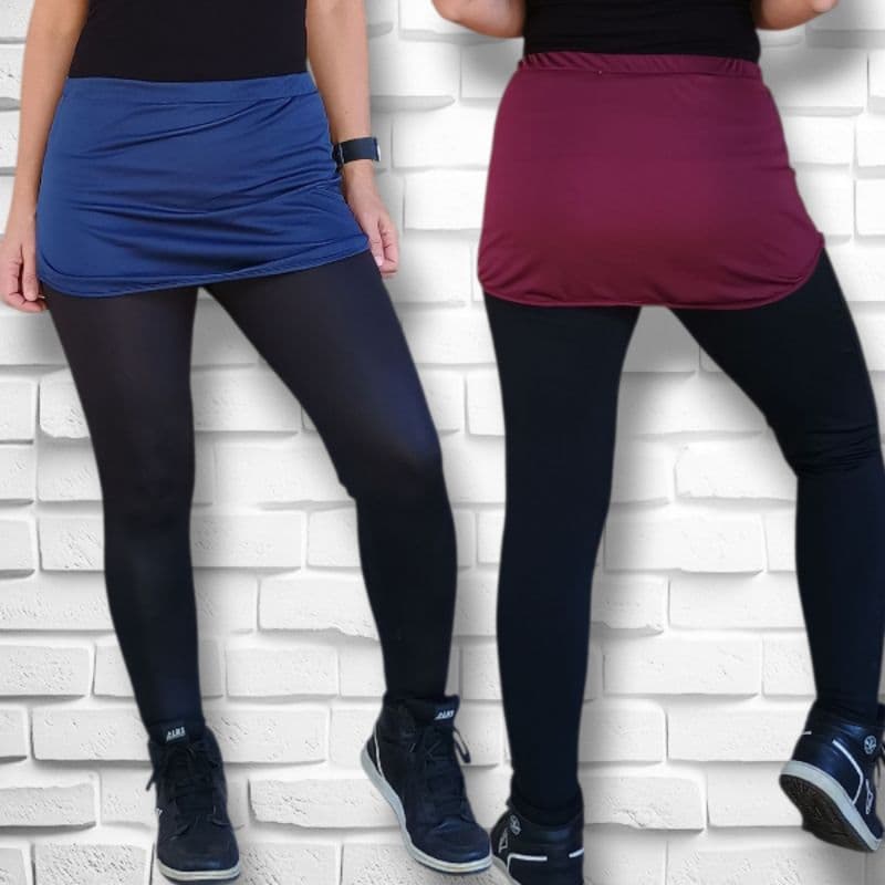 Saia Tapa Bumbum Sobre Leging Academia Saída de Praia Beach Tênis Caminhada Esporte