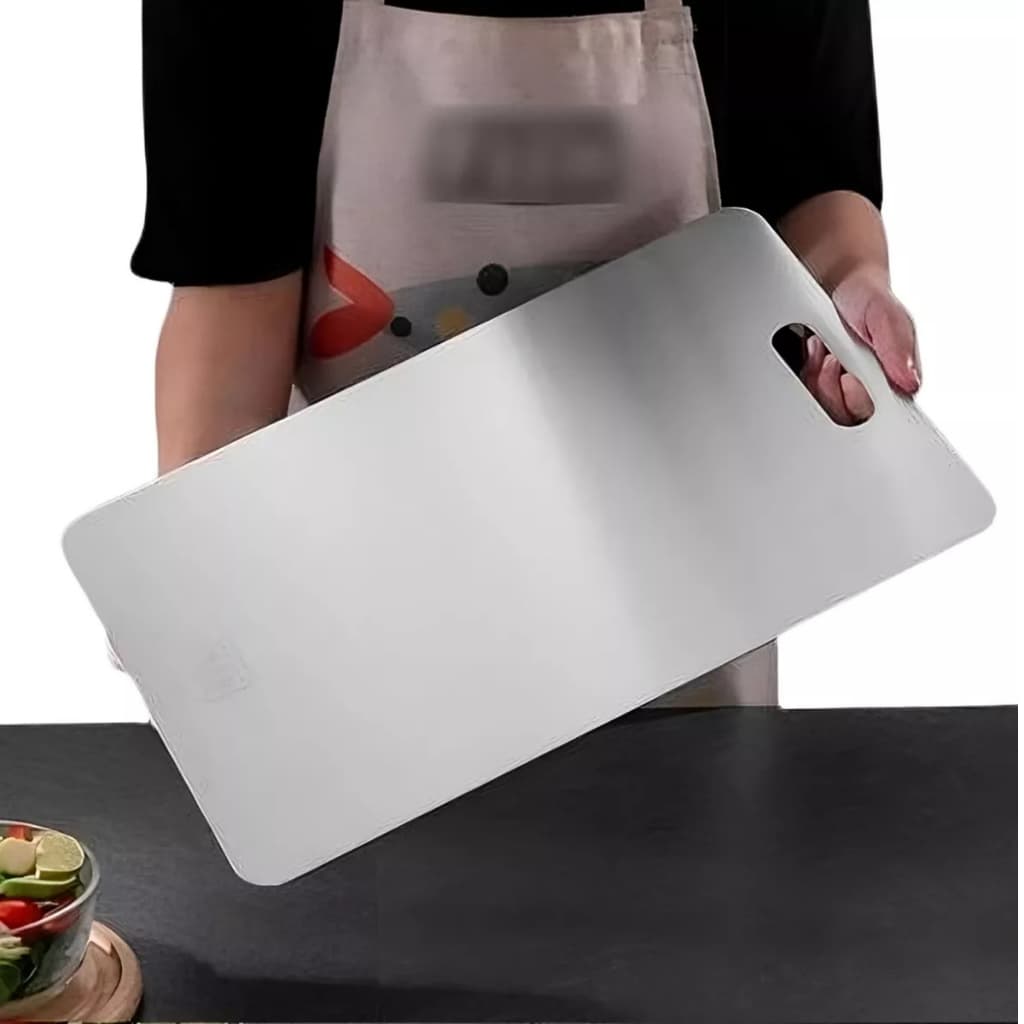 Tábua Inox Gourmet 34x23 Cm - Aço Inoxidável 304