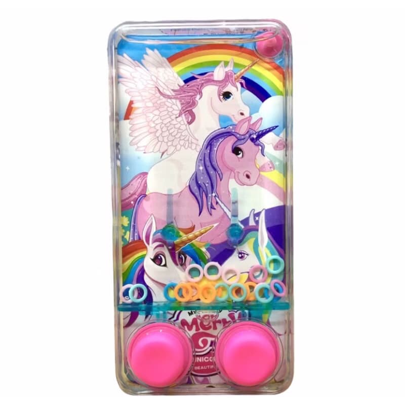 Hidrogame rosa unicornio Brinquedo De Argolas Jogo Antigo Classico De Água
