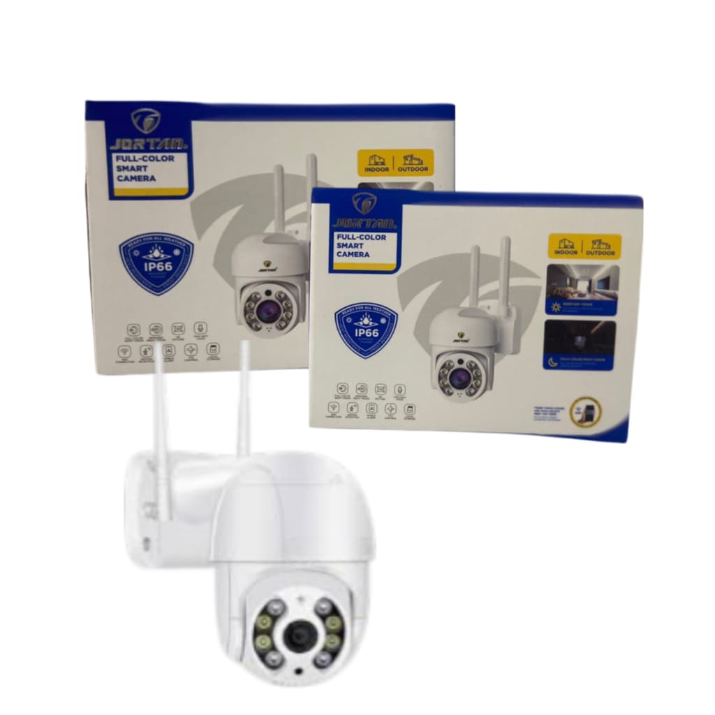 Camera de Monitoramento AJA12B Segurança Compatibilidade WIFI Full HD IP66 360º Audio e Video